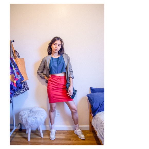 Rampage Plaid Blazer - Picture 6 of 7